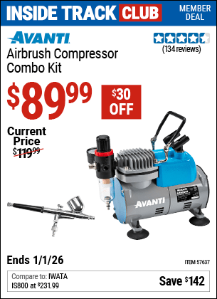 Harbor Freight Coupons, HF Coupons, 20% off - Airbrush Compressor Combo Kit
