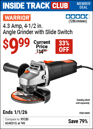 Harbor Freight Coupons, HF Coupons, 20% off - WARRIOR 4.3 Amp 