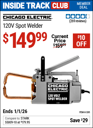 Harbor Freight Coupons, HF Coupons, 20% off - 120 Volt Spot Welder