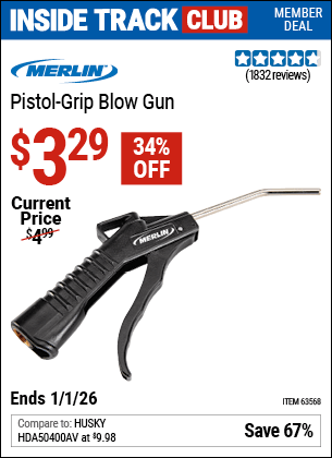 Harbor Freight Coupons, HF Coupons, 20% off - Pistol Grip Blow Gun