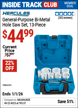 Harbor Freight Coupons, HF Coupons, 20% off - 13 Piece 3/4