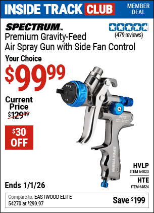 Harbor Freight Coupons, HF Coupons, 20% off - Spectrum 20 Oz. Professional Gravity Feed Air Spray Guns (hvlp/hte)