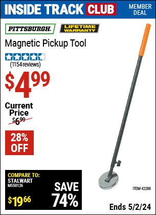 Harbor Freight Coupons, HF Coupons, 20% off - Heavy Duty Magnetic Pickup Tool