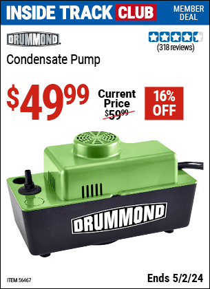 Harbor Freight Coupons, HF Coupons, 20% off - Condensate Pump