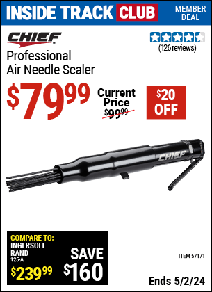Harbor Freight Coupons, HF Coupons, 20% off - Professional Air Needle Scaler