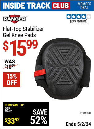 Harbor Freight Coupons, HF Coupons, 20% off - Stabilizer Gel Knee Pads