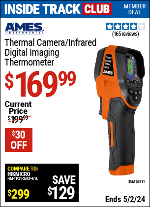 Harbor Freight Coupons, HF Coupons, 20% off - AMES INSTRUMENTS Professional Compact Infrared Thermal Camera 