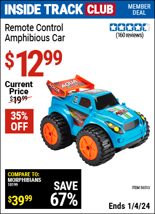 Harbor Freight Coupons, HF Coupons, 20% off - Amphibious Rc Car