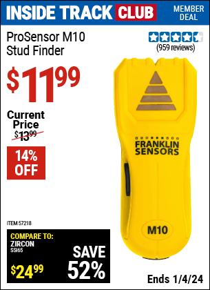 Harbor Freight Coupons, HF Coupons, 20% off - M10 Stud Finder