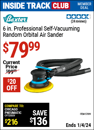 Harbor Freight Coupons, HF Coupons, 20% off - 6 in. Professional Self-Vacuuming Random Orbital Sander