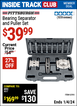 Harbor Freight Coupons, HF Coupons, 20% off - Bearing Separator and Puller Set