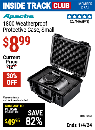 Harbor Freight Coupons, HF Coupons, 20% off - Apache 1800 Weatherproof Protective Case