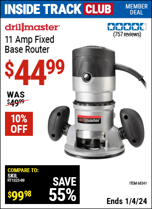 Harbor Freight Coupons, HF Coupons, 20% off - 2 Hp Fixed Base Router