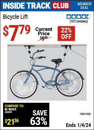 Harbor Freight Coupons, HF Coupons, 20% off - Bicycle Lift