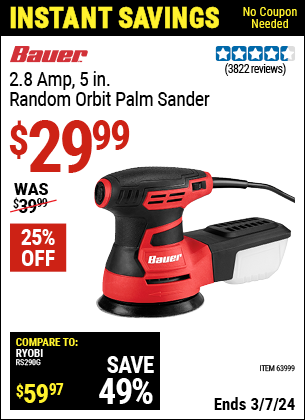 Harbor Freight Coupons, HF Coupons, 20% off - Bauer 2.8 Amp 5
