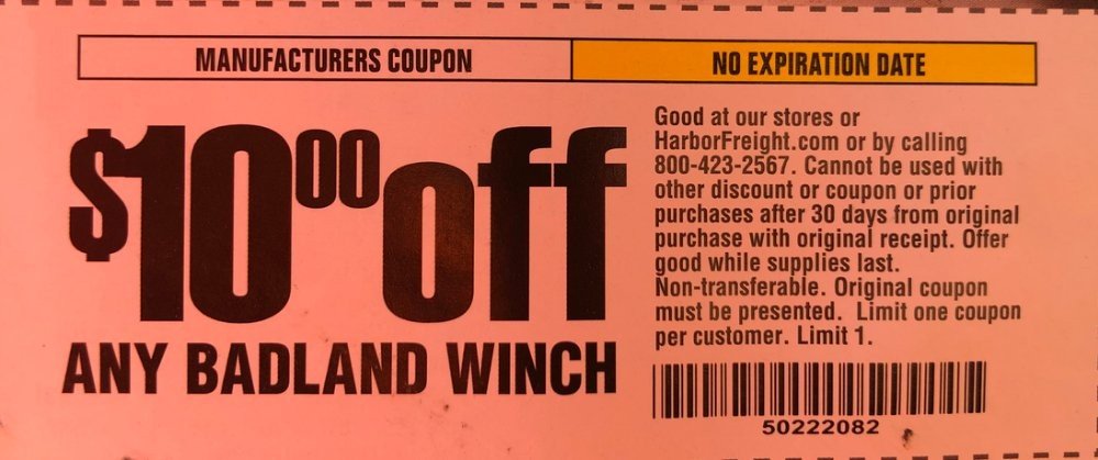 Harbor Freight Coupon, HF Coupons - 10$ coupon